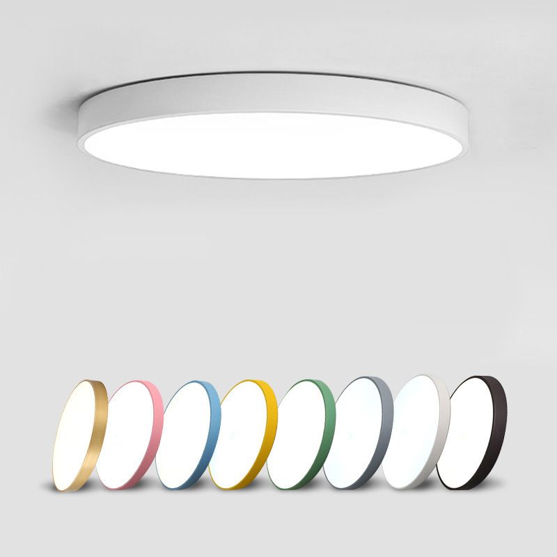 Flush moderne Mont Ceiling Fixture Éclairage Acrylique Montage