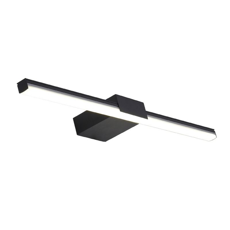 Modern Style Strip Shape Wall Lighting Metal 1 Light Wall Sconces for Shower Room