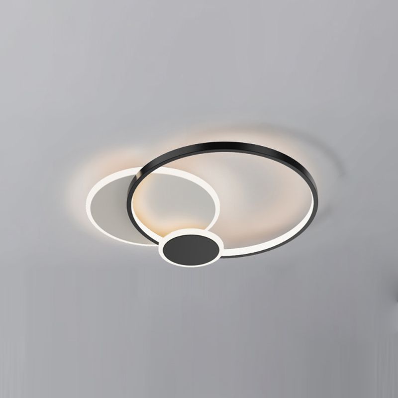 Luminaires de plafond encastrés contemporains à LED pour salon