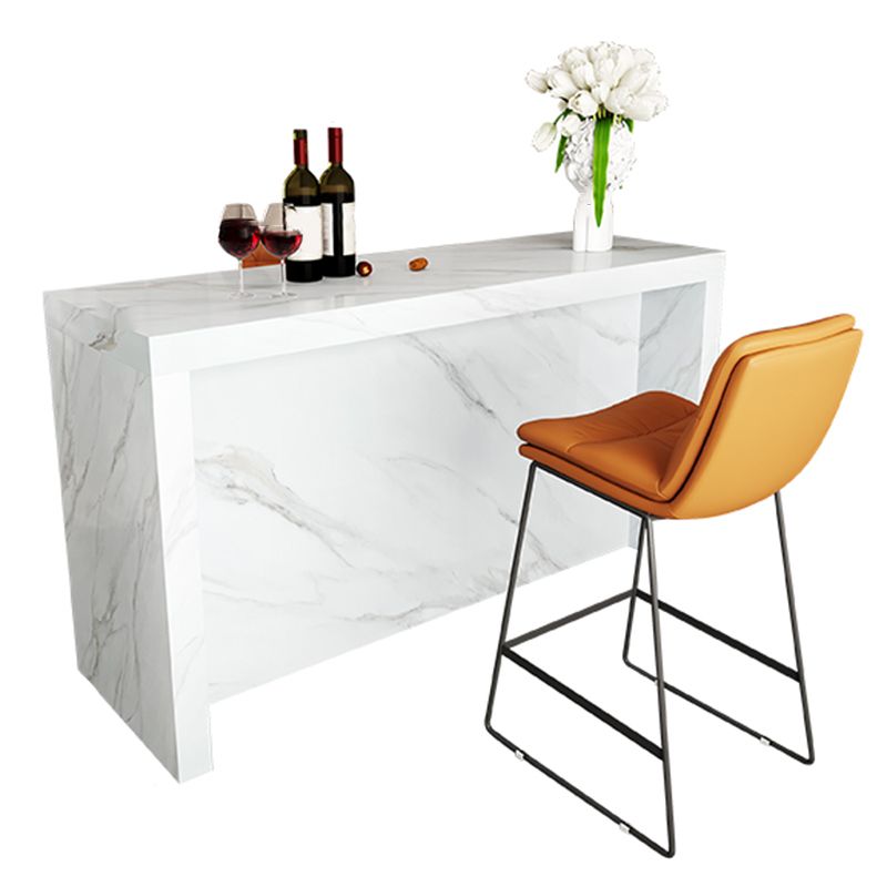 Modern Bistro Bar Table Sintered Stone Bar Table for Living Room