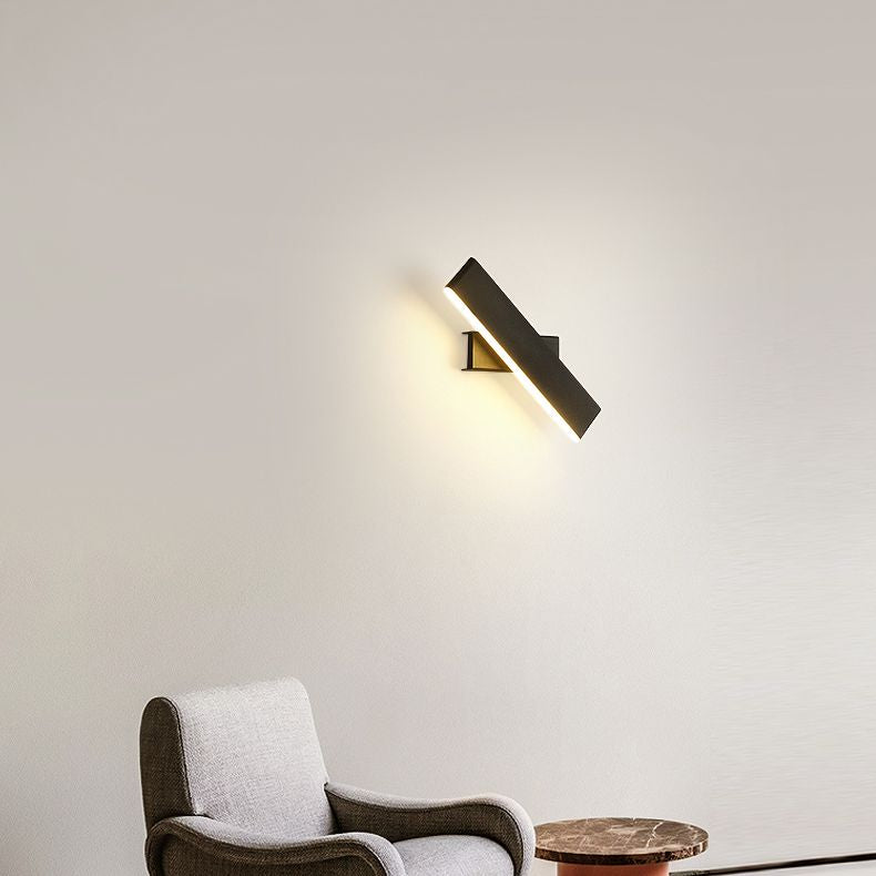 Lámpara de pared giratoria de aluminio LED moderna de moda moderna con tono acrílico