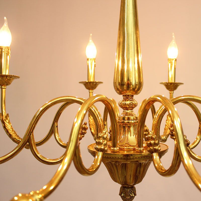 Metal Gold Suspension Lighting Contemporary Ceiling Suspension Lamp for Living Room