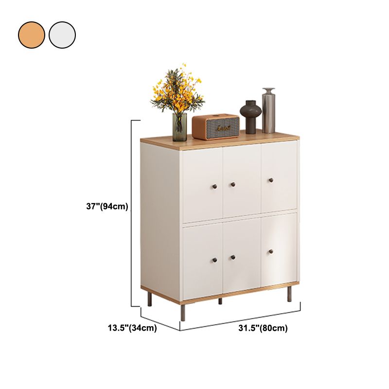 Horizontal Wooden Combo Dresser Contemporary Chest with Door