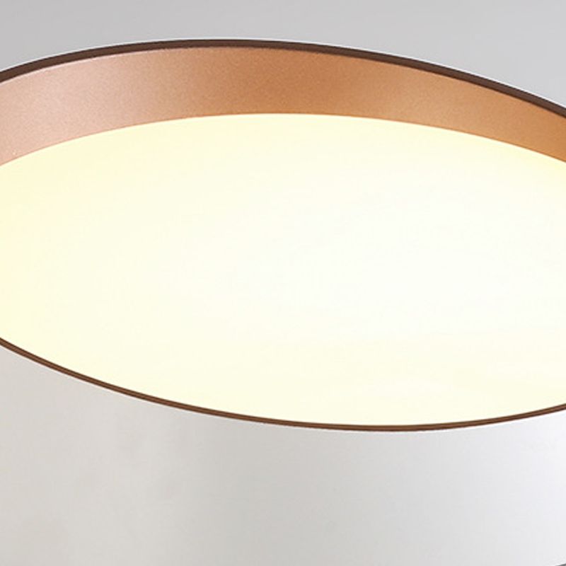 Plafonnier rond encastré en métal de style nordique