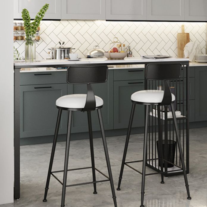 White Marble Kitchen Counter-height Pub Table Rectangle Bar Dining Table