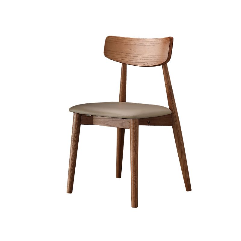 Hedendaagse houten eetkamerstoel Open Back Dining Side Chair (set van 2)