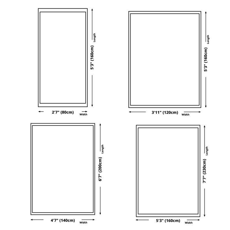 Grey Color-Blocked Area Rug Polyester Modern Area Carpet Non-Slip Rug for Home Decor