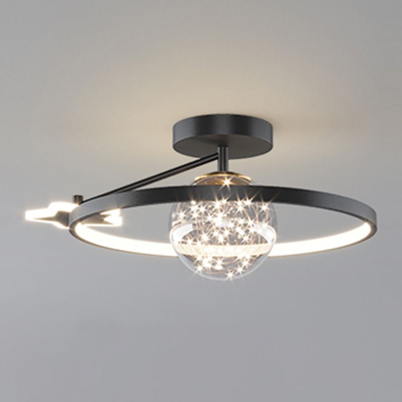 Luz de techo LED de estilo de techo de techo de círculo de metal