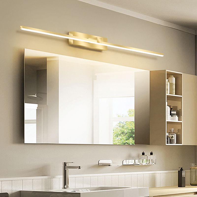 Modern Light Luce Luxury Style Linear Light Montate Vanity Lights Wall Sconce Lighting in Gold Finish