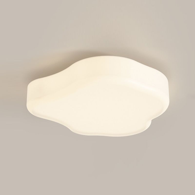 Contemporary Flush Mount Ceiling Light White Flush Lighting for Living Room