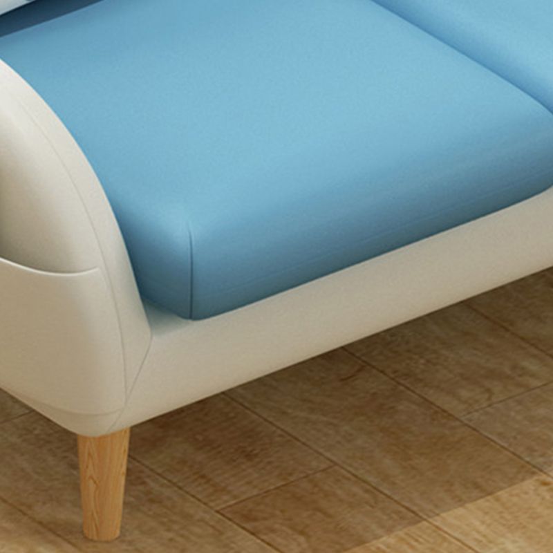 25.6"L x 23.62"W x 29.53"H Modern Faux Leather Tight Back Armchair