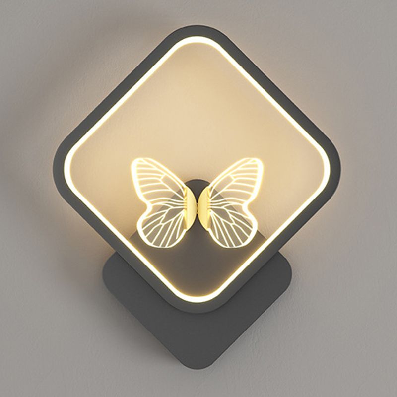 Metal Geometric Wall Mounted Lamps Modern Style 2 Lights Wall Lighting Fixtures