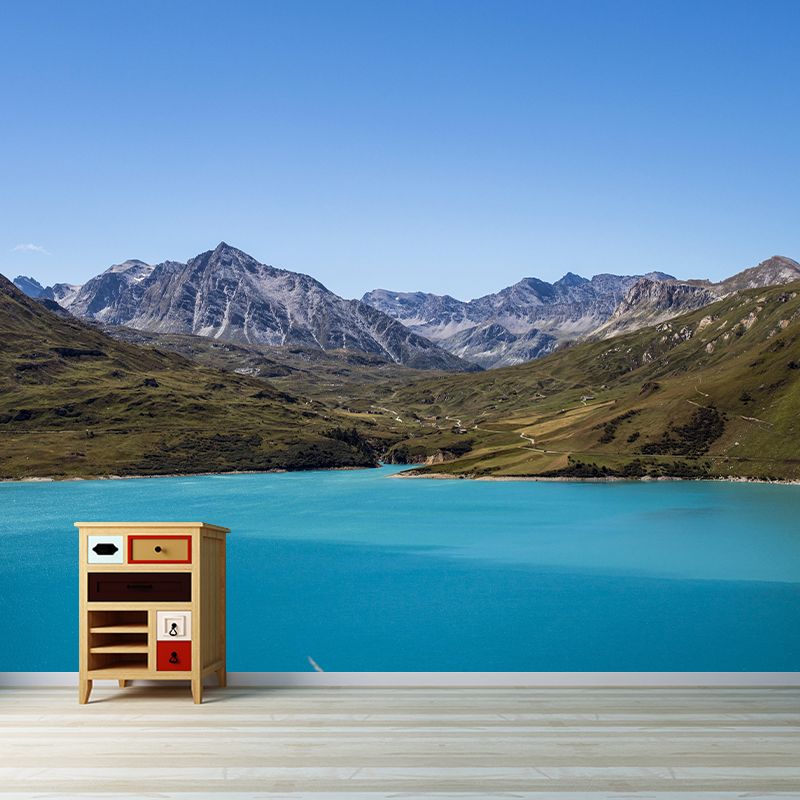 Mountain Wall Mural Decal Modern Moisture Resistant Sitting Room Wall Decor