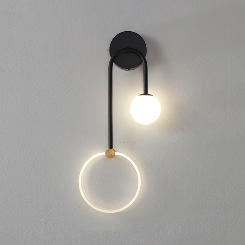 Nordic Style Metal Wall Sconce Modern Simple LED Wall Light Fixture for Living Room