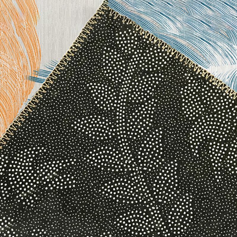 Modern Color Blooming Rug Color Mixed Polyester Area Carpet Stain Resistant Rug for Living Room