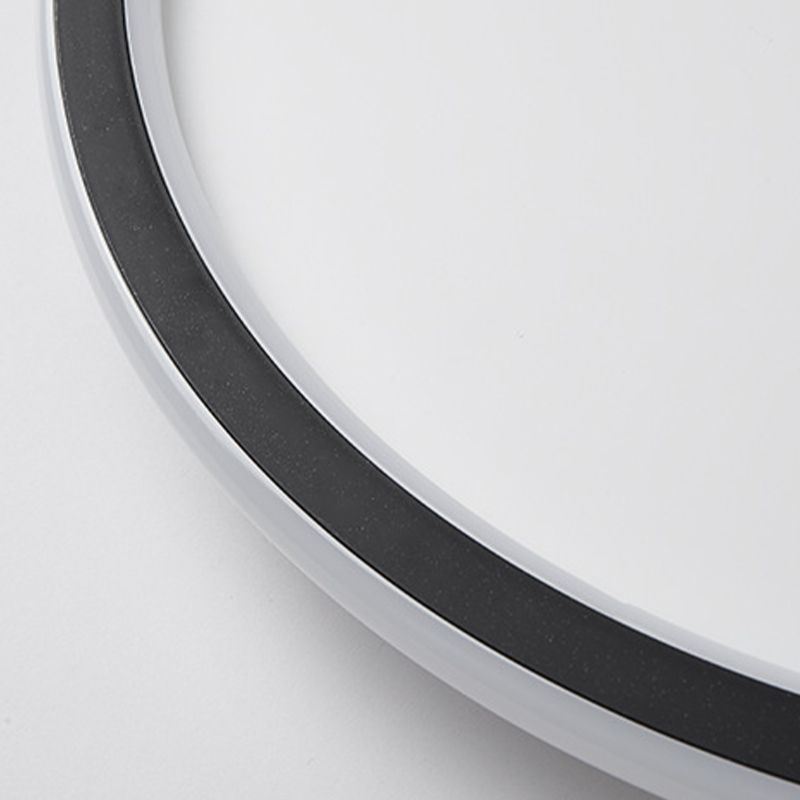 Lampada da soffitto circolare in metallo stile minimalista con montaggio a soffitto a LED