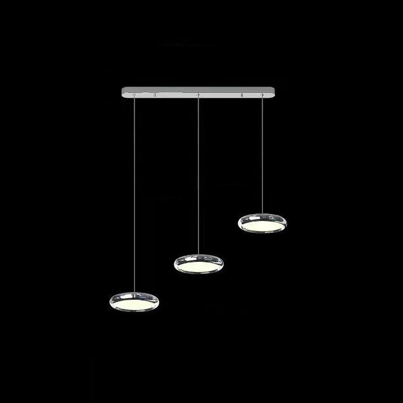 Simplicité Suspension à LED circulaire lampe à manger en métal