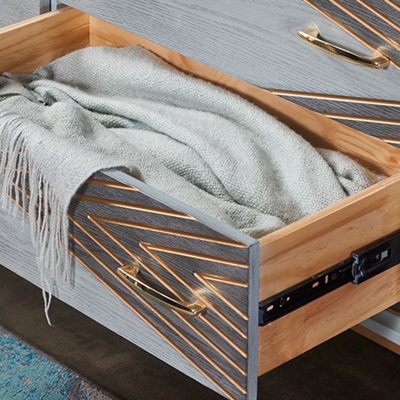 15.6/14.82 Inch Width Glam Storage Chest Manufactured Wood Dresser