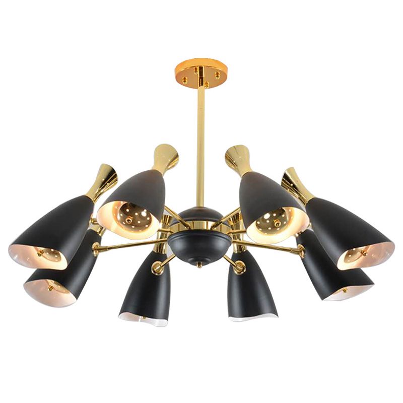 Moderne creatieve geometrische hanglampje Electroplate Metal kroonluchter voor woonkamer