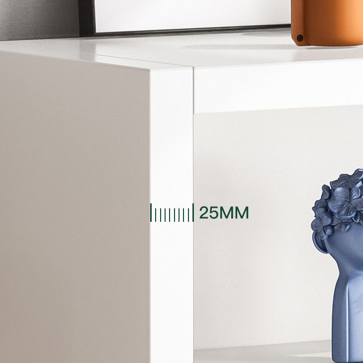 40.55"H Bookshelf Scandinavian Style Closed Back Bookcase for Home and Office