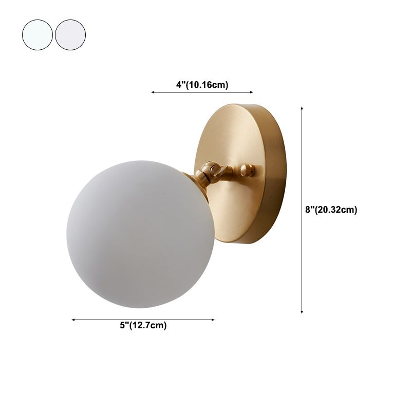 1-Light Sconce Light Fixture Modern Style Metal Wall Lighting for Bedroom