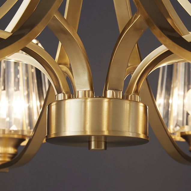 Postmodern Starburst Chandelier Pendant Light Glass Hanging Light Fixtures for Living Room