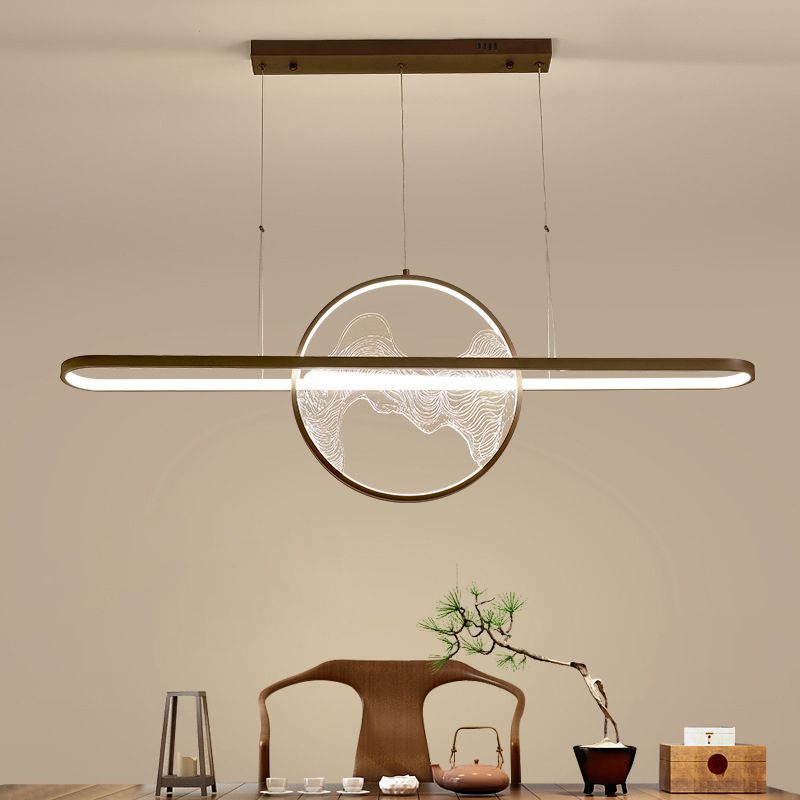 Ring Over Island Lighting Acrilic MODERS SIMPLICITY Isola Luci dell'isola per il ristorante