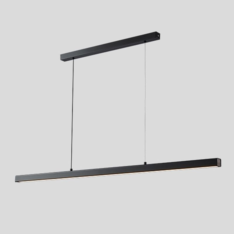 Suspendu de style Long Strip Island Long Light Light pour salle à manger