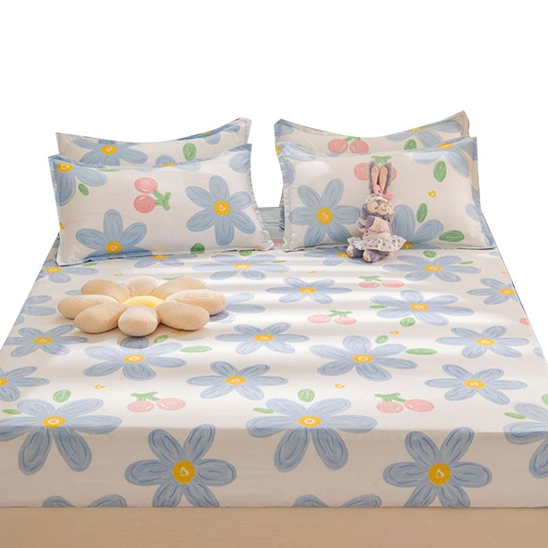 Modern Style Non-Pilling Sheet Floral Pattern Ultra-Soft Breathable Sheet
