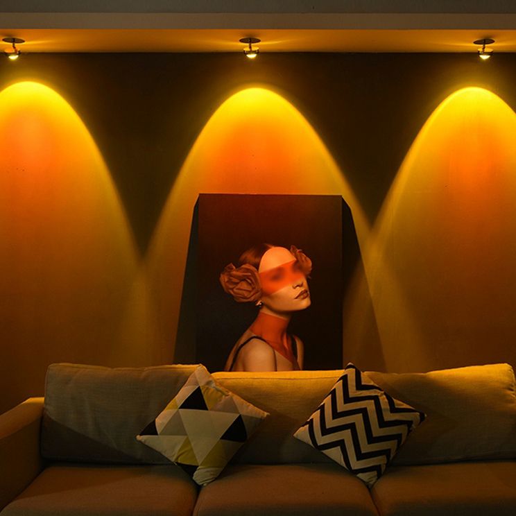 Moderner Stil Geometrischer Wandmontaglampe Metall Multi Lichter Leuchten in Silber in Silber