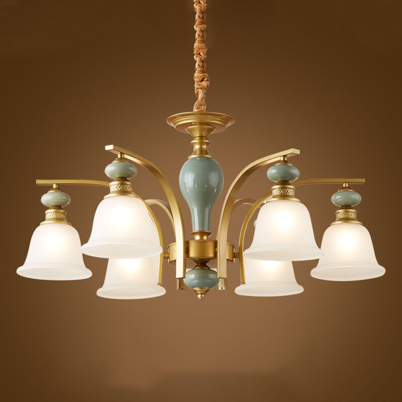 Modern Creative Hanging Pendant Light Glass Geometric Chandelier for Dining Room