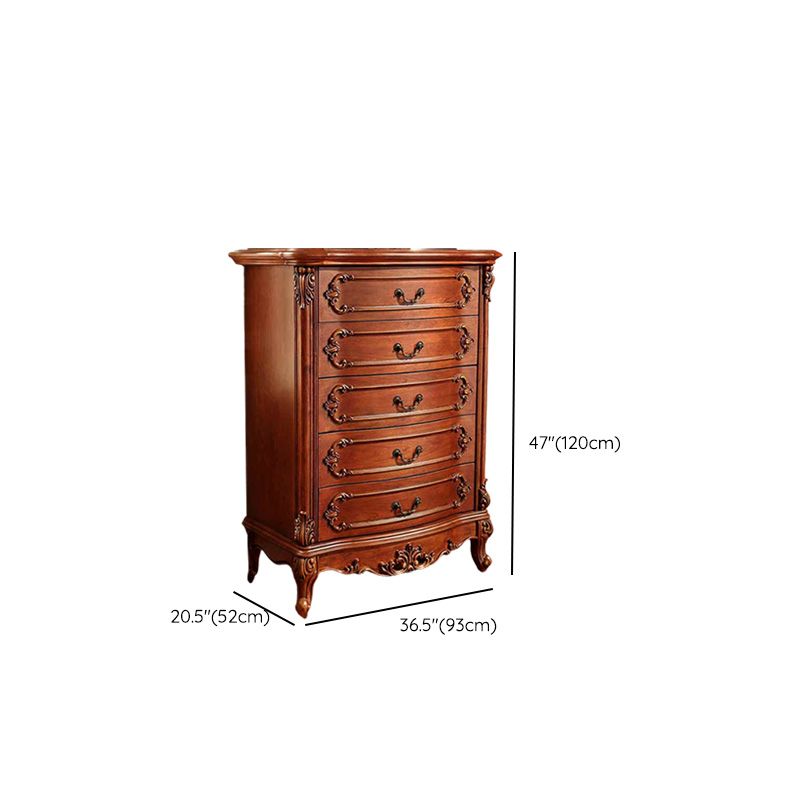 Mid-Century Modern Cabinet/Chest with Drawers and Legs in Solid Wood