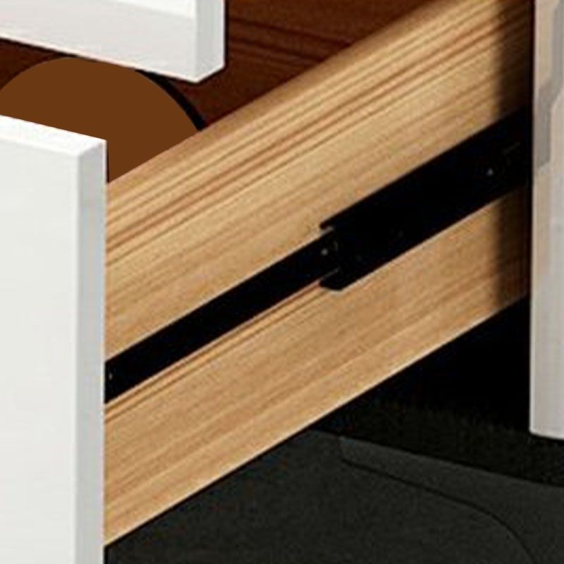 Contemporary Bedroom Storage Chest Stone White Chest with Drawers