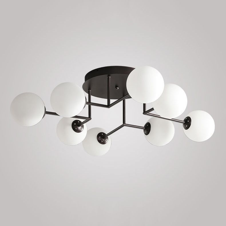 Sputnik Semi Flush Plafond Licht Moderne Glas Woonkamer Semi Flush Mount
