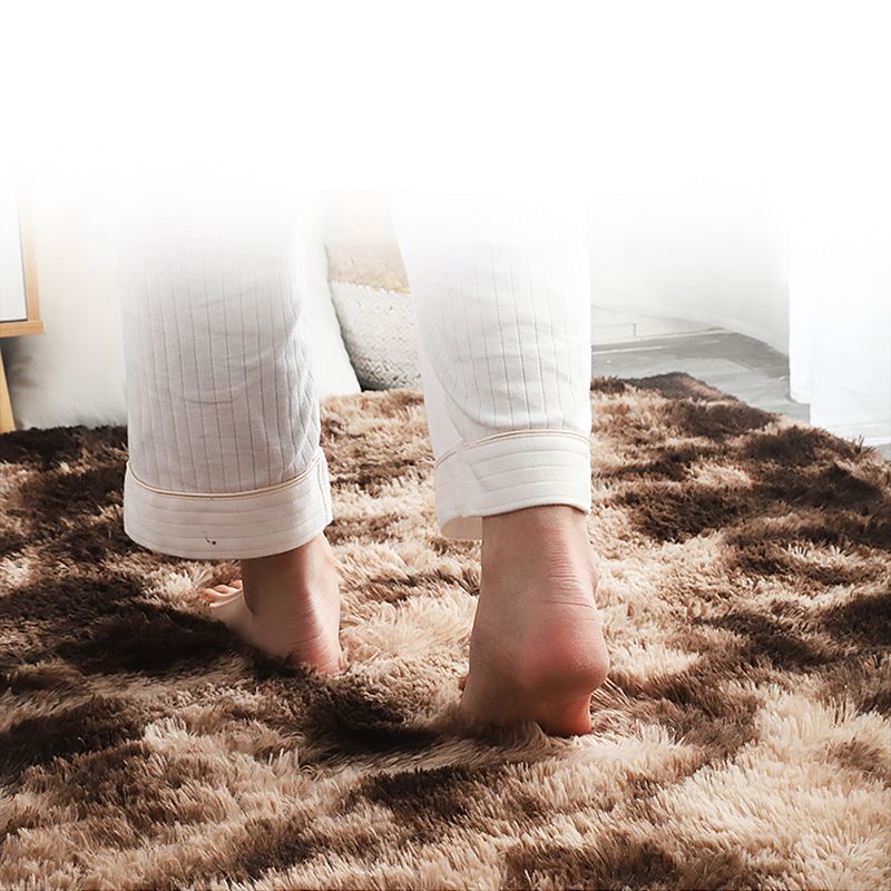 Trendy Home Decoration Shag Rug Tie-Dyed Indoor Carpet Polyester Non-Slip Backing Area Carpet