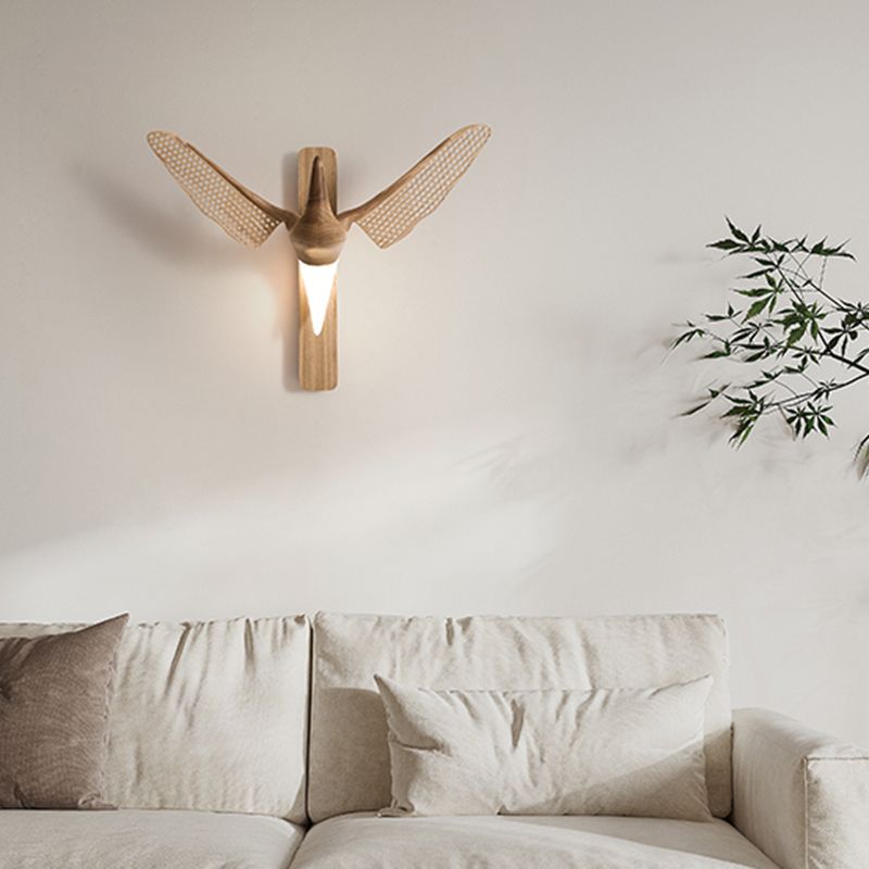 Lámpara de pared en forma de gaviota de estilo diseñador 1 Luz de la sala de estar de la sala de estar Luz montada en la pared