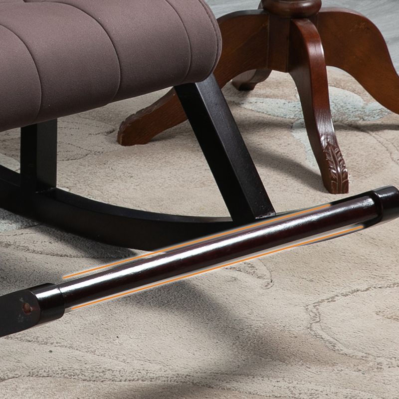 Mid Century Modern Rocking Chair Reclining with Cushion Rocker Chair 26.4" x 49.2" x 33.9"