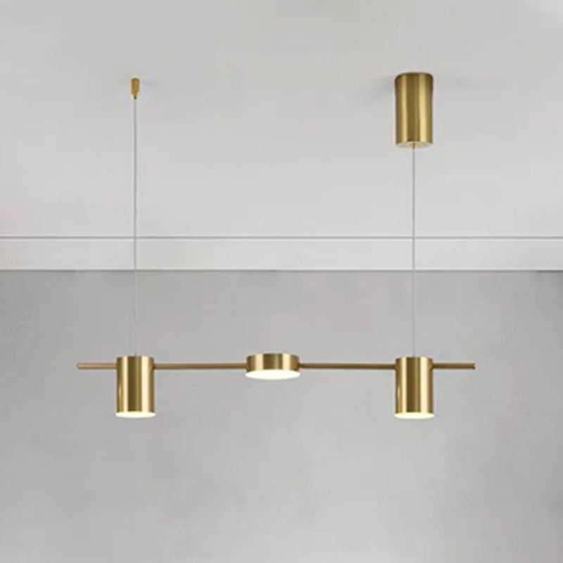 Cylinder Island Lighting Fixtures Contemporary Metal Island Lighting Ideas