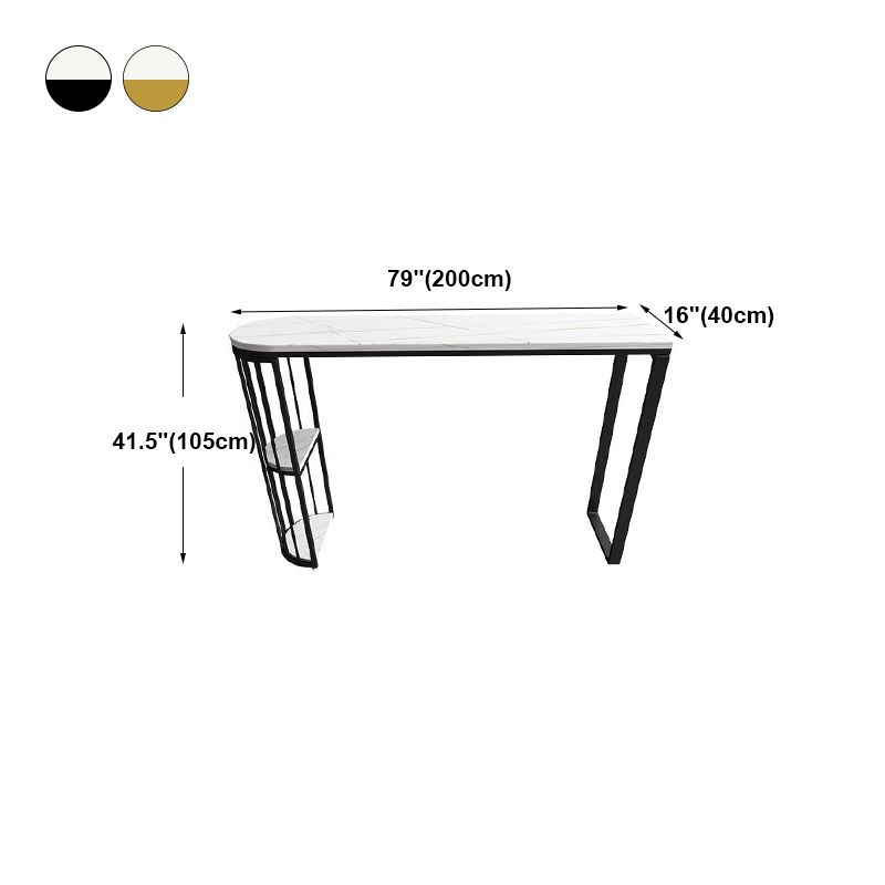 Double Pedestal Modern Counter Height Dining Table Storage Indoor Bistro Bar Table