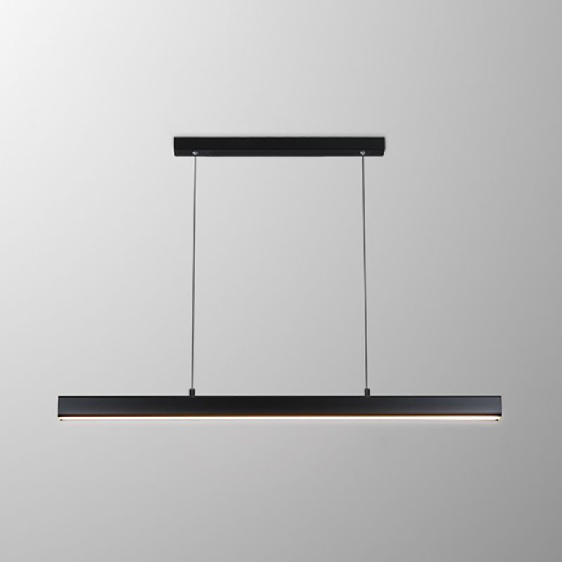 Nordic Simple Island Light armatuur rechthoek LED Dineruimte Hanglamp