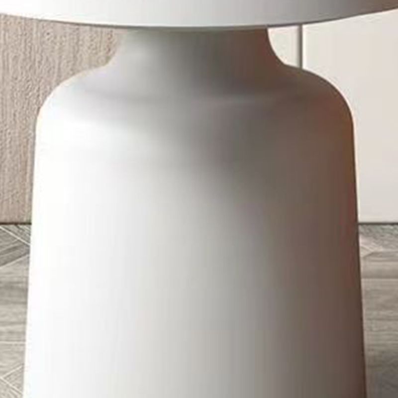 Mid-Century Iron Coffee Table Pedestal Round Tray Top Cocktail Table Set