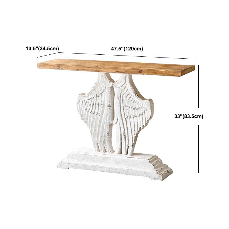 French Country Wooden Console Sofa Table Rectangle Console Accent Table for Hall