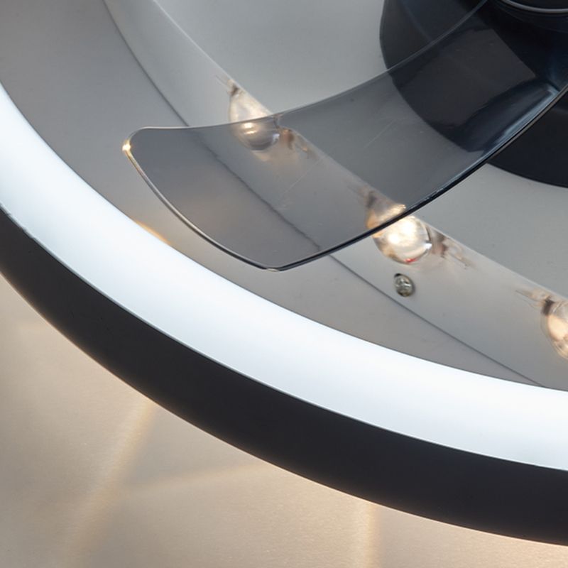 1 Light Ceiling Fan Lighting Modern Style Metal Ceiling Fan Light for Bedroom