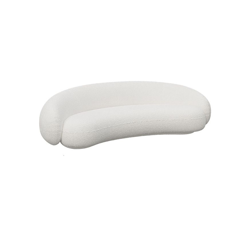 Contemporary Sloped Arm Sofa Tight Back Sofa for Living Room