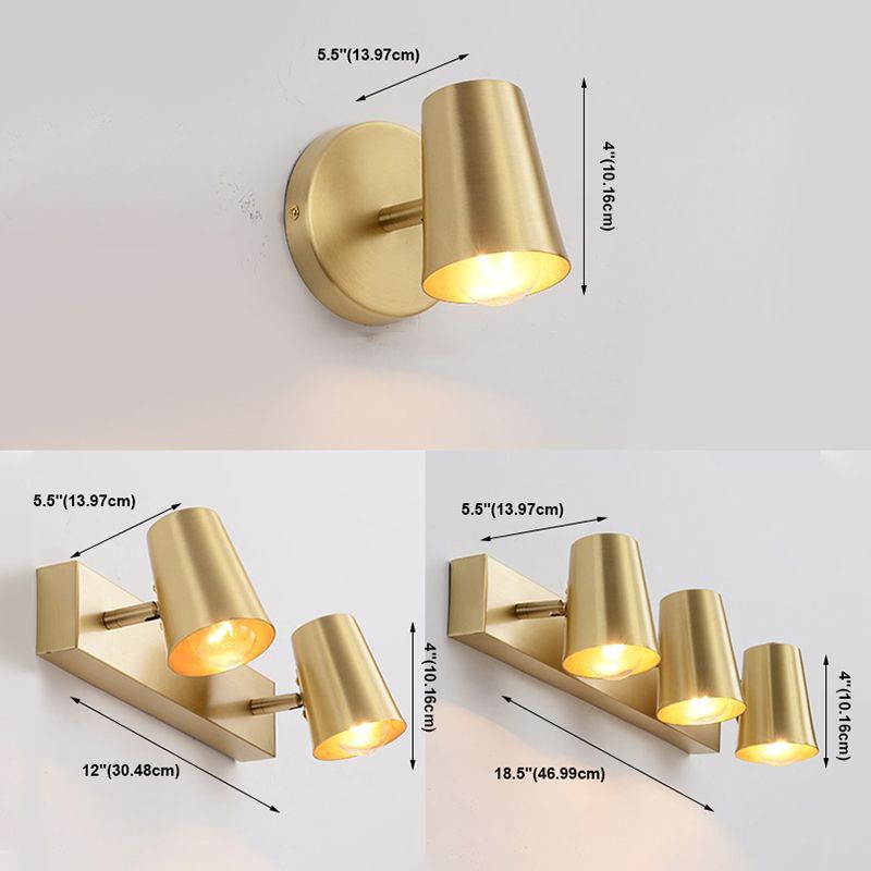 Lampade a sconde Golden Postmodern Lampada a parete multipla per soggiorno camera da letto