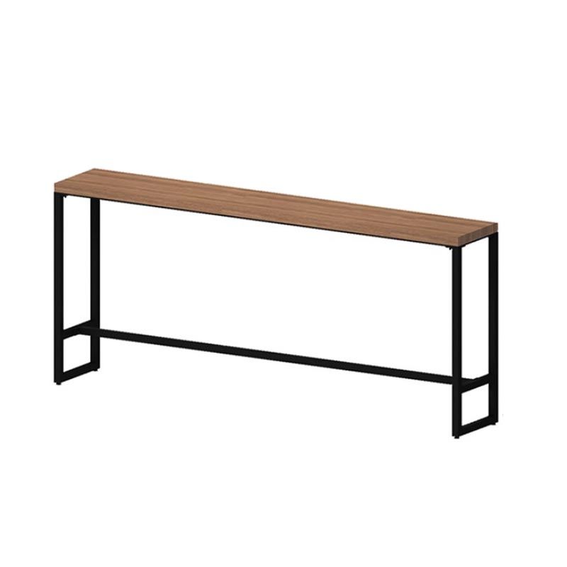 Rectangle Pine Wood Counter Table Industrial Bar Table for Dining Room