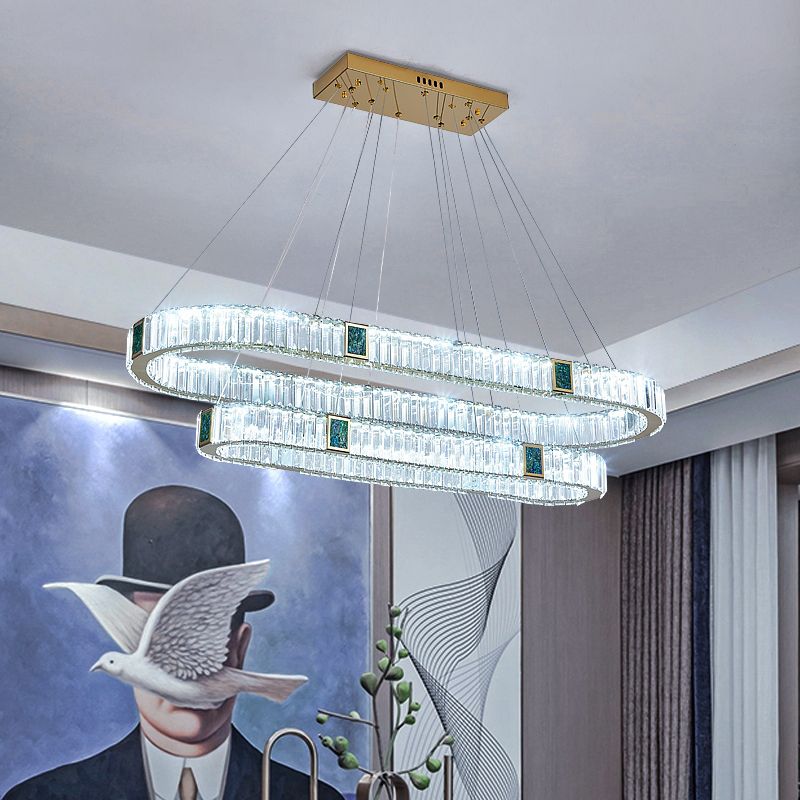 Crystal Hanging Pendant Lights Contemporary Hanging Lamps for Dining Room