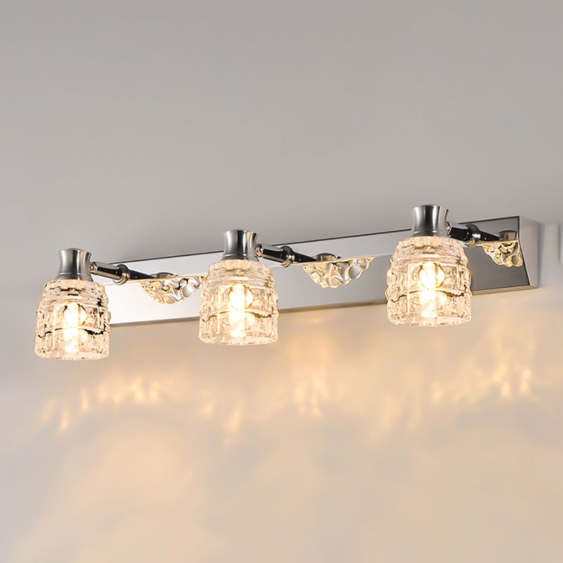 Geometric Vanity Lighting Modern Style Crystal Multi Lights Vanity Lighting