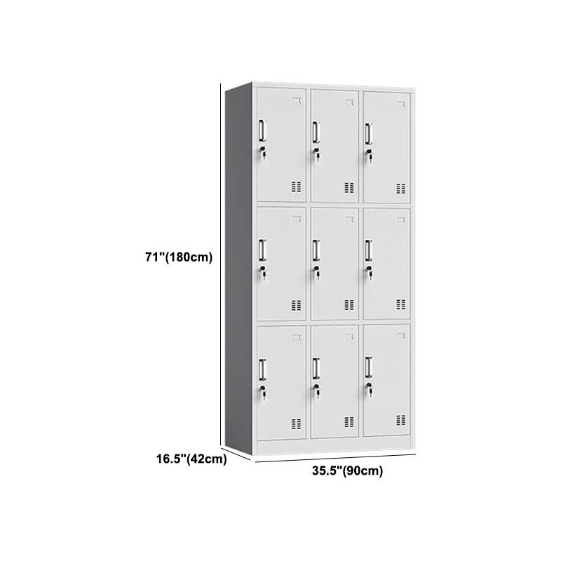 Contemporary Style Metal Wardrobe White Colour Wardrobe Closet for Home