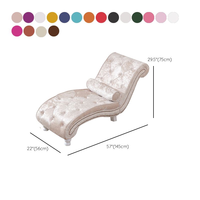 Scandinavian Upholstered Chaise Lounge Couch Armless Chaise Lounge Chair